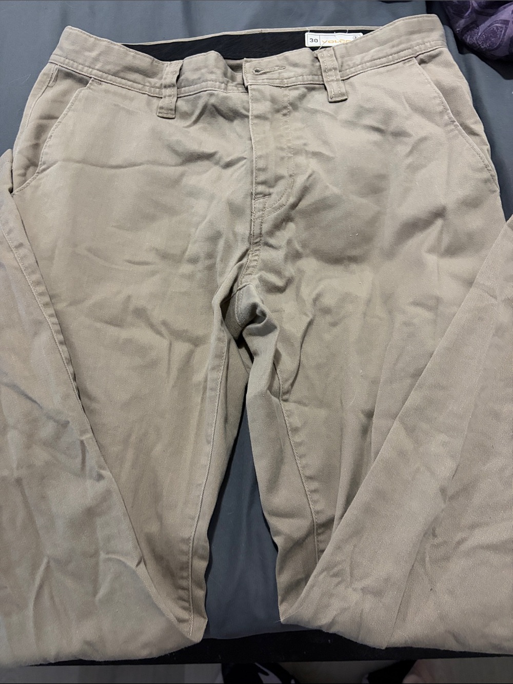 Volcom Men's Chino Pants in Light Khaki